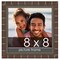 8x8 Modern Bamboo Picture Frame with UV-Resistant Acrylic & Acid Free Backing, Available in 5 Finishes - Gold, Silver, Brown, Black, and Natural